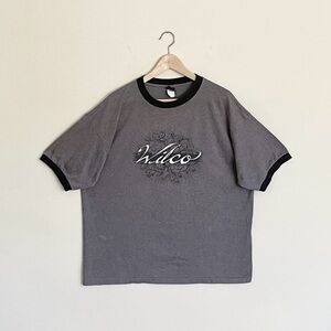 Vintage Y2K Wilco 2005 Summer Tour Dark Gray Ringer Concert T Shirt Adult XL